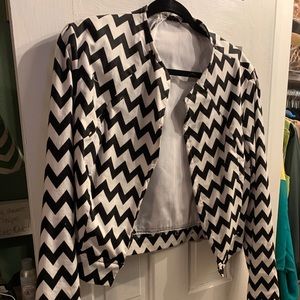 Custom made chevron jacket with matching boots